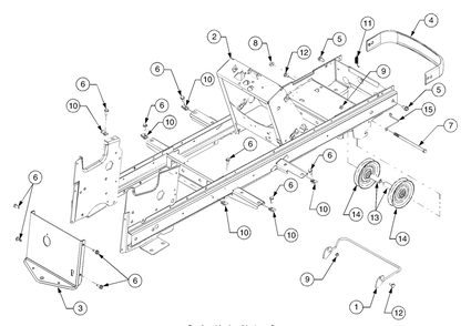 Part Location Diagram of 603-04232 Cub Cadet Frame